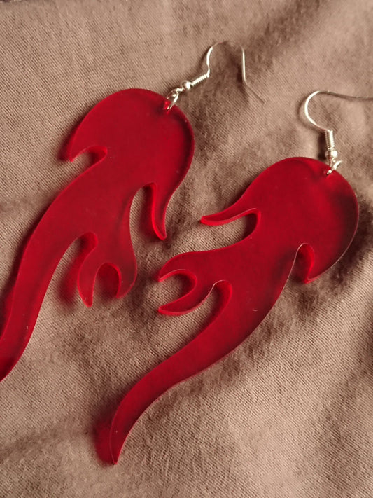 Flame earrings