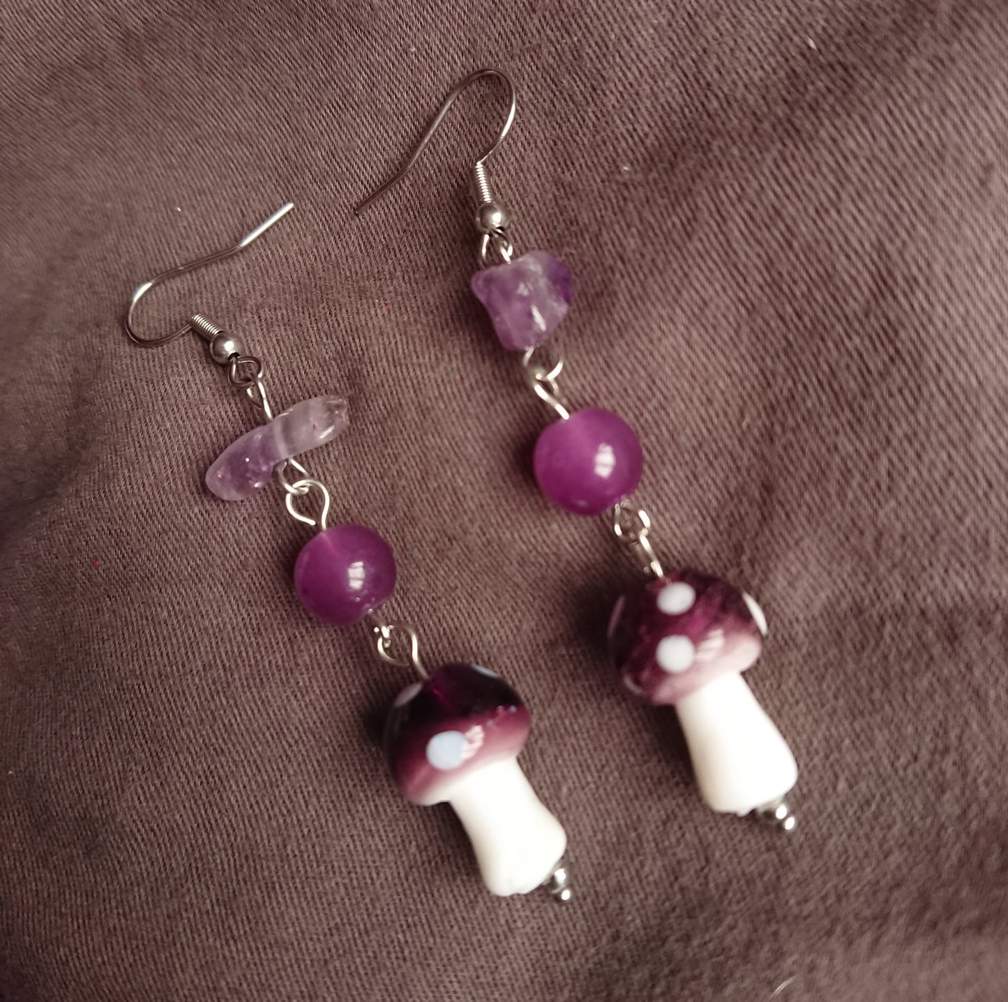 Mushroom earrings