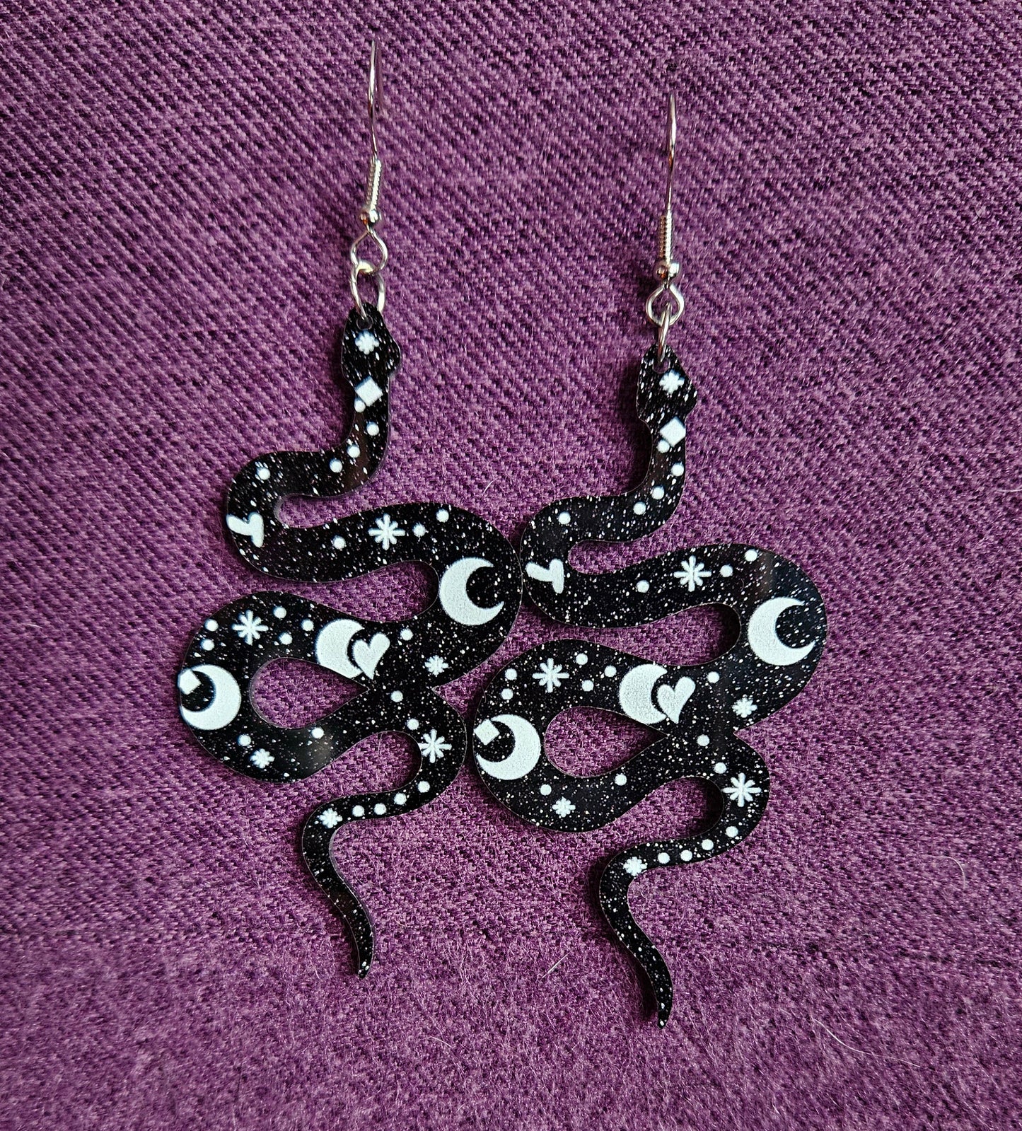 Snake Glitter Earrings