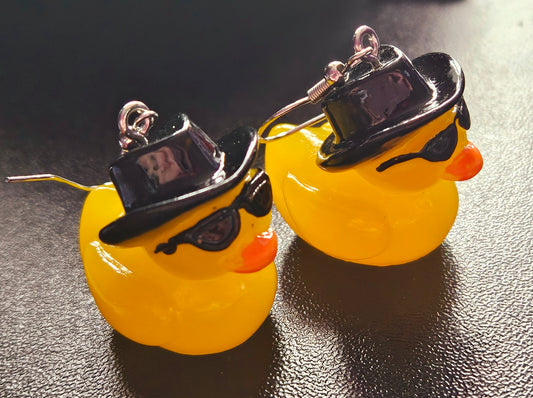 Cowboy Duck Earrings