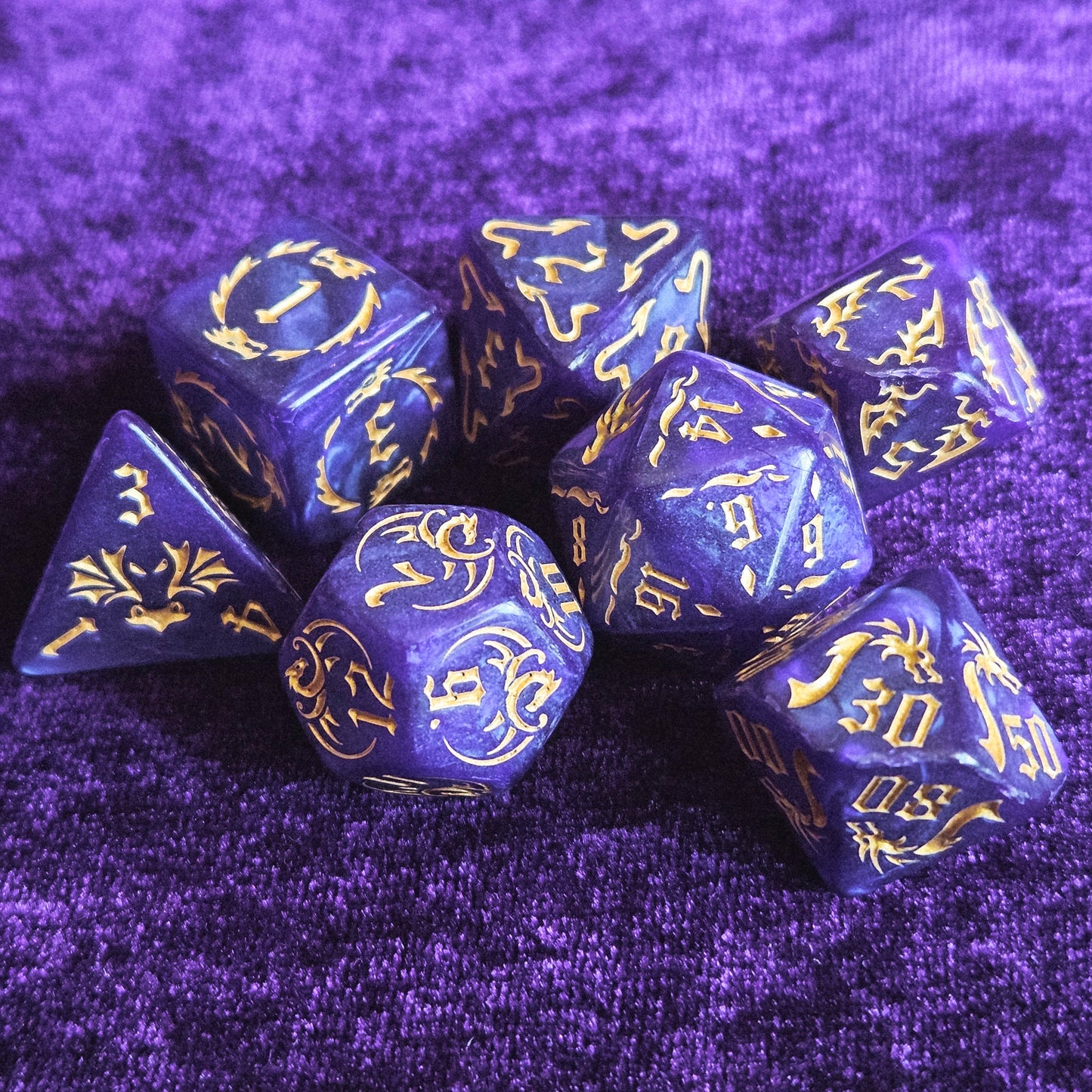 Royal Dragon Polyhedral Dice