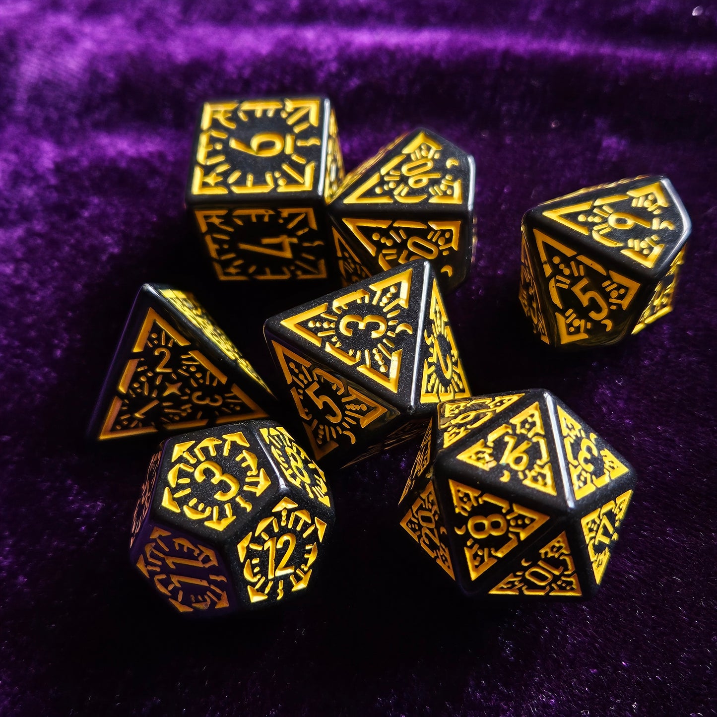 Runic Whimsy Polyhedral Dice