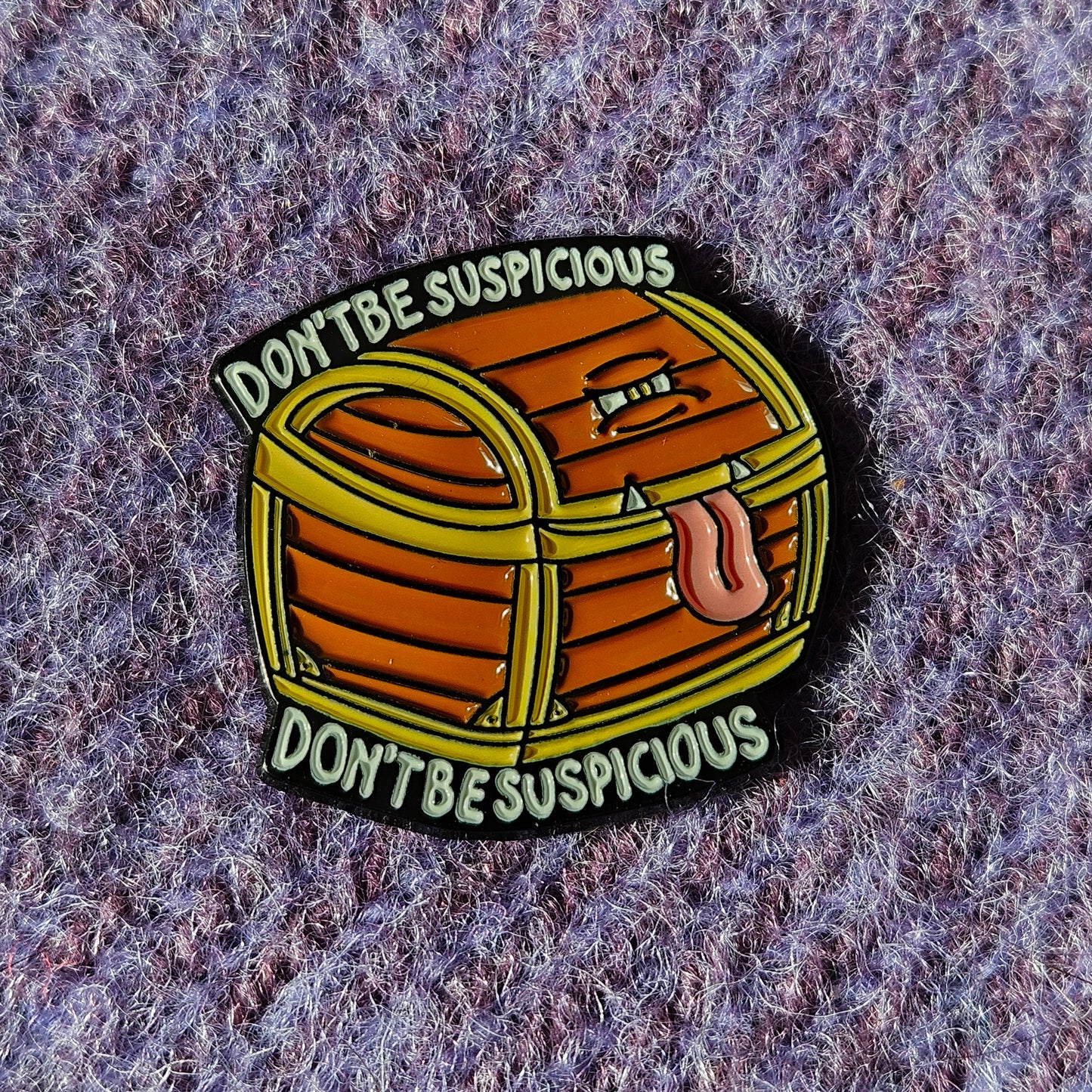 Definitely Not A Mimic Pin