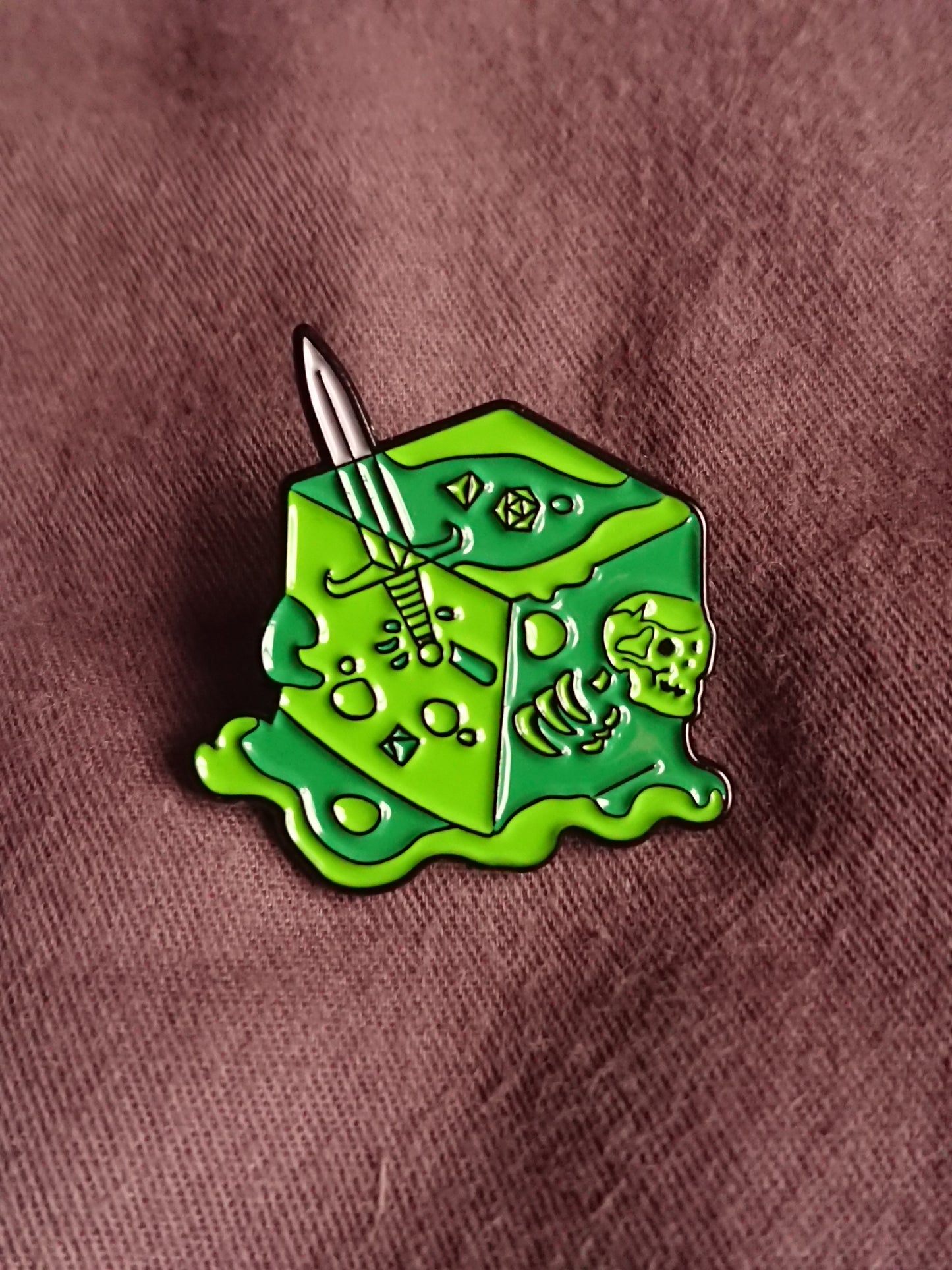 Gelly Cube Enamel Pin