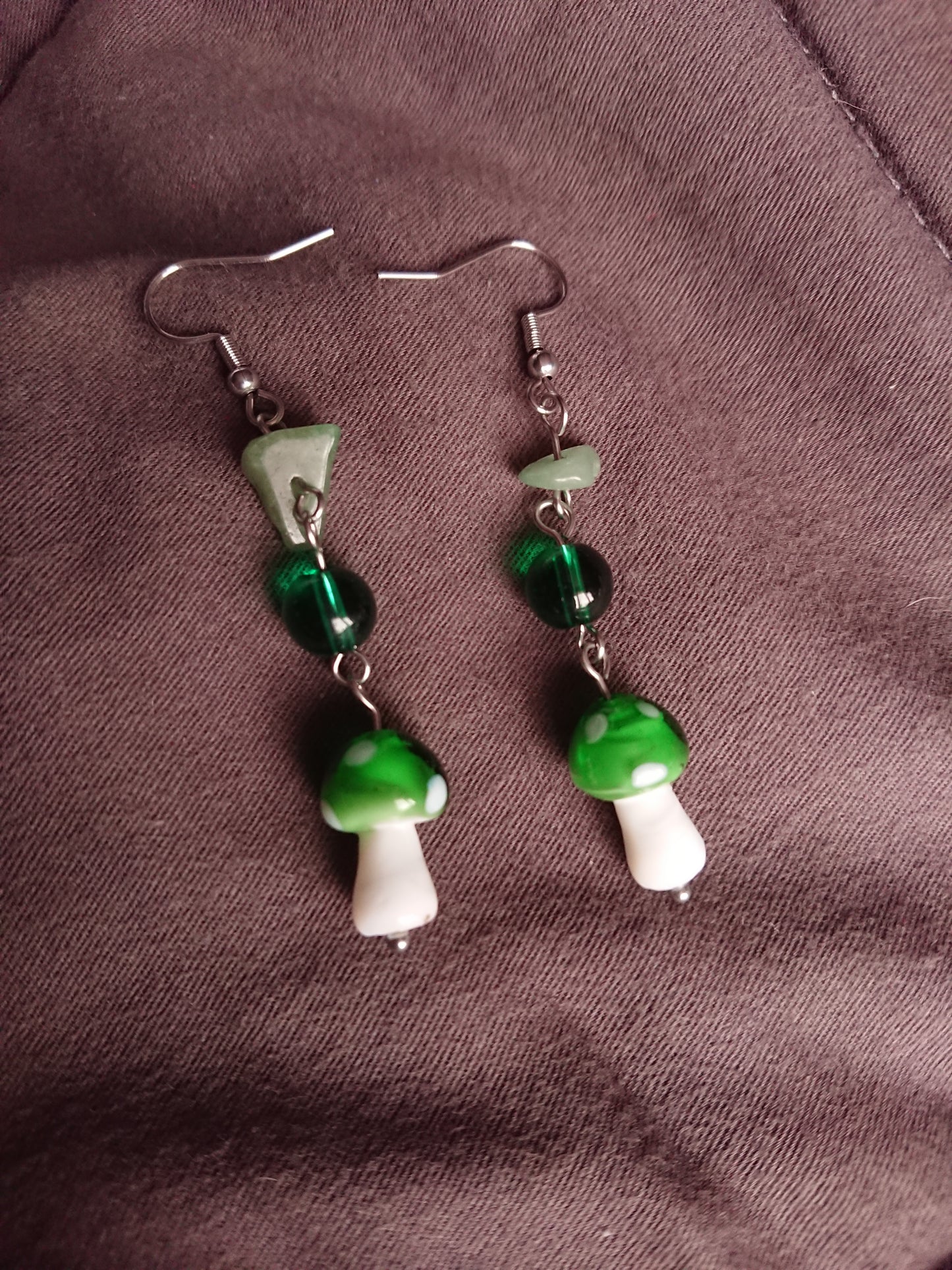 Mushroom earrings