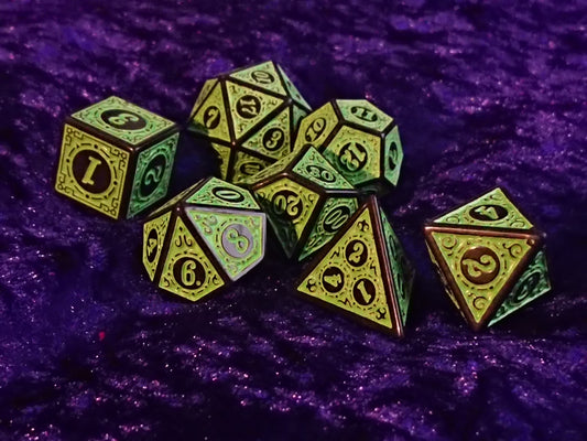 Eldritch Acid Polyhedral Dice