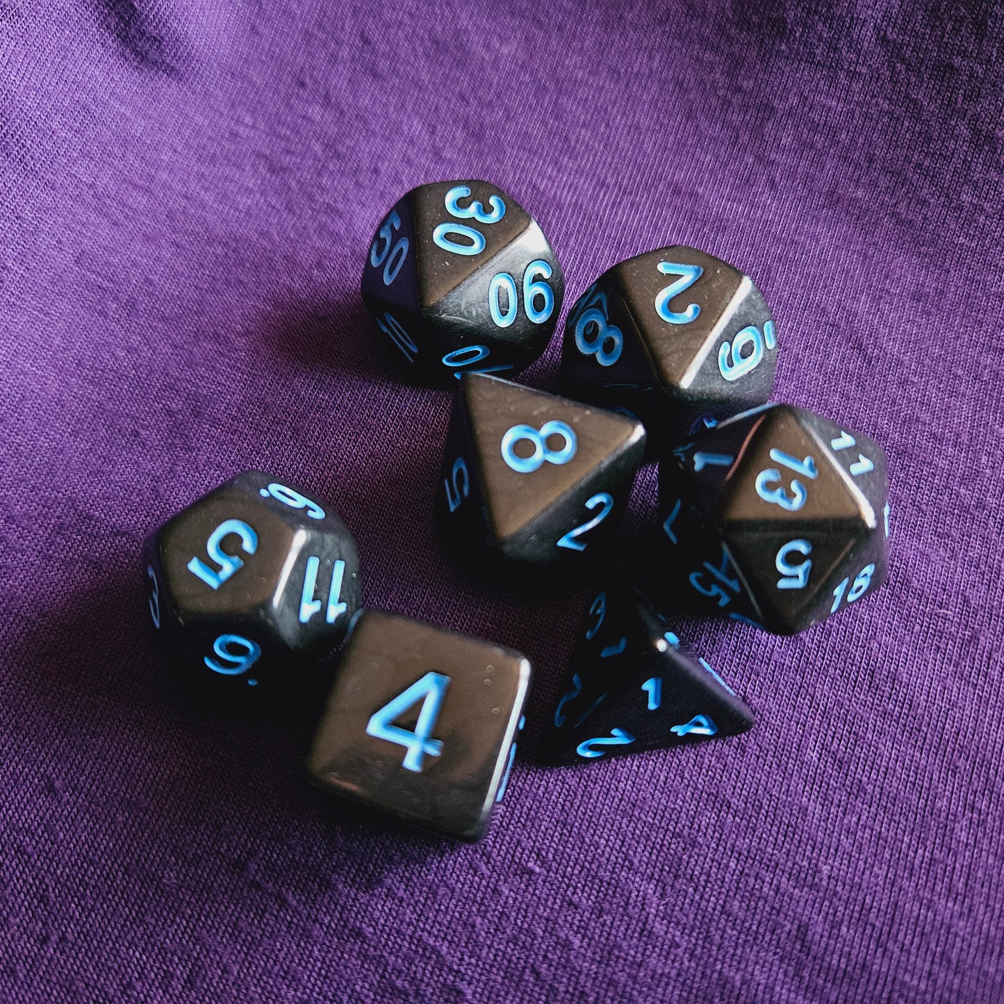 Black Ice Polyhedral Dice