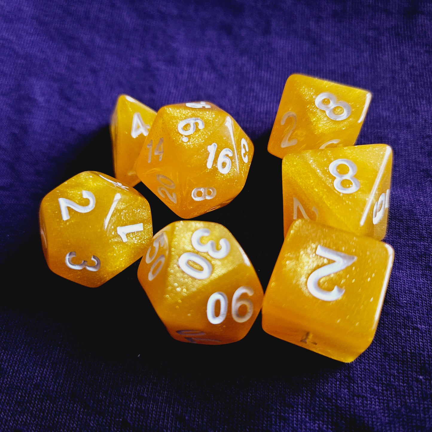 Citrus Burst Polyhedral Dice