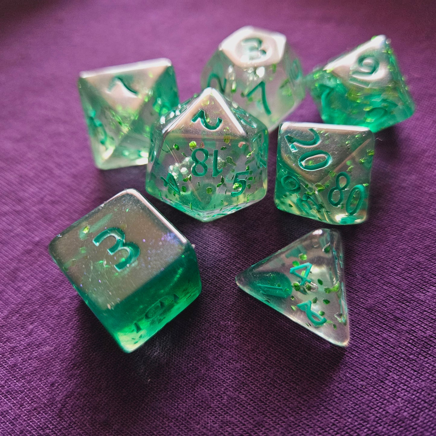 Algae Bloom Polyhedral Dice