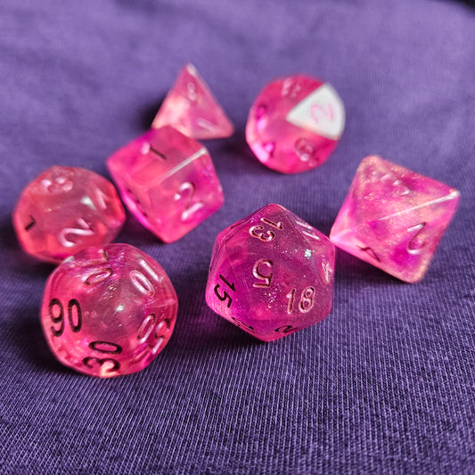 Rose Madder Polyhedral Dice