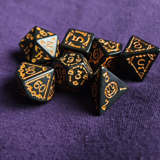 Halloween Polyhedral Dice