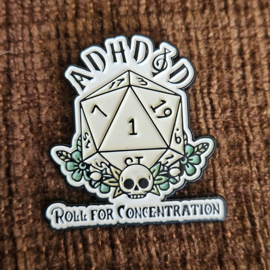 ADHD&D Enamel Pin