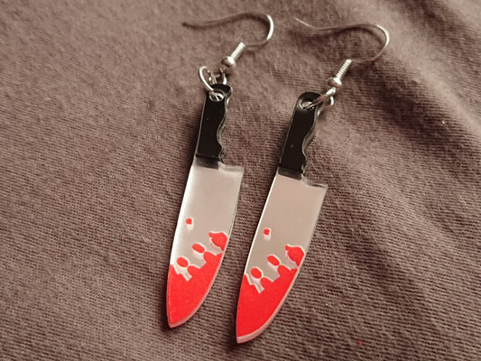 Knife earrings