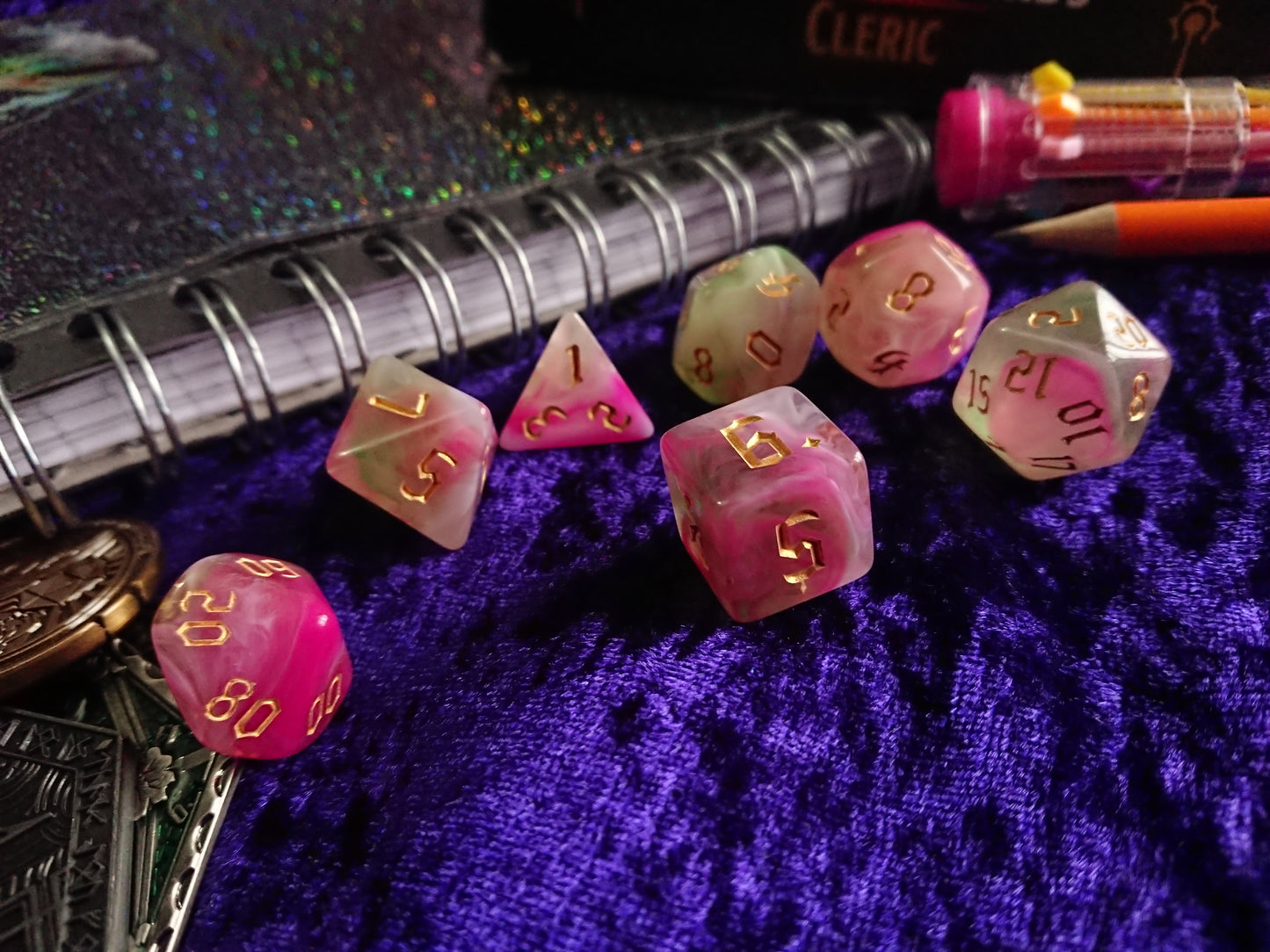 Wisteria Polyhedral Dice