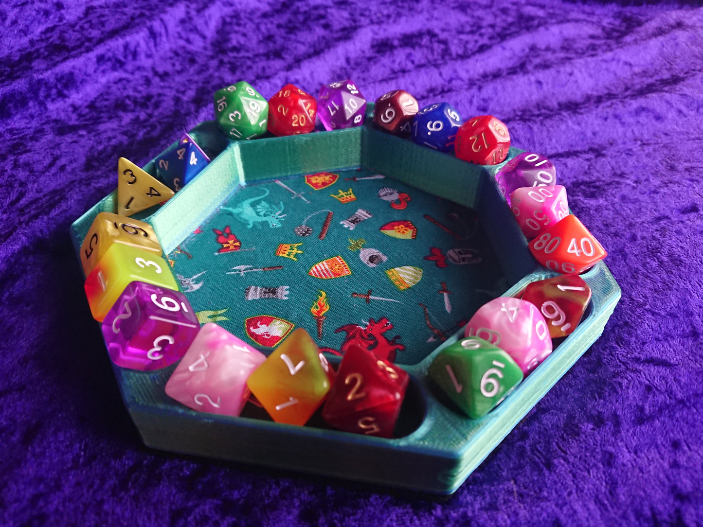 Knights and Dragons dice tray