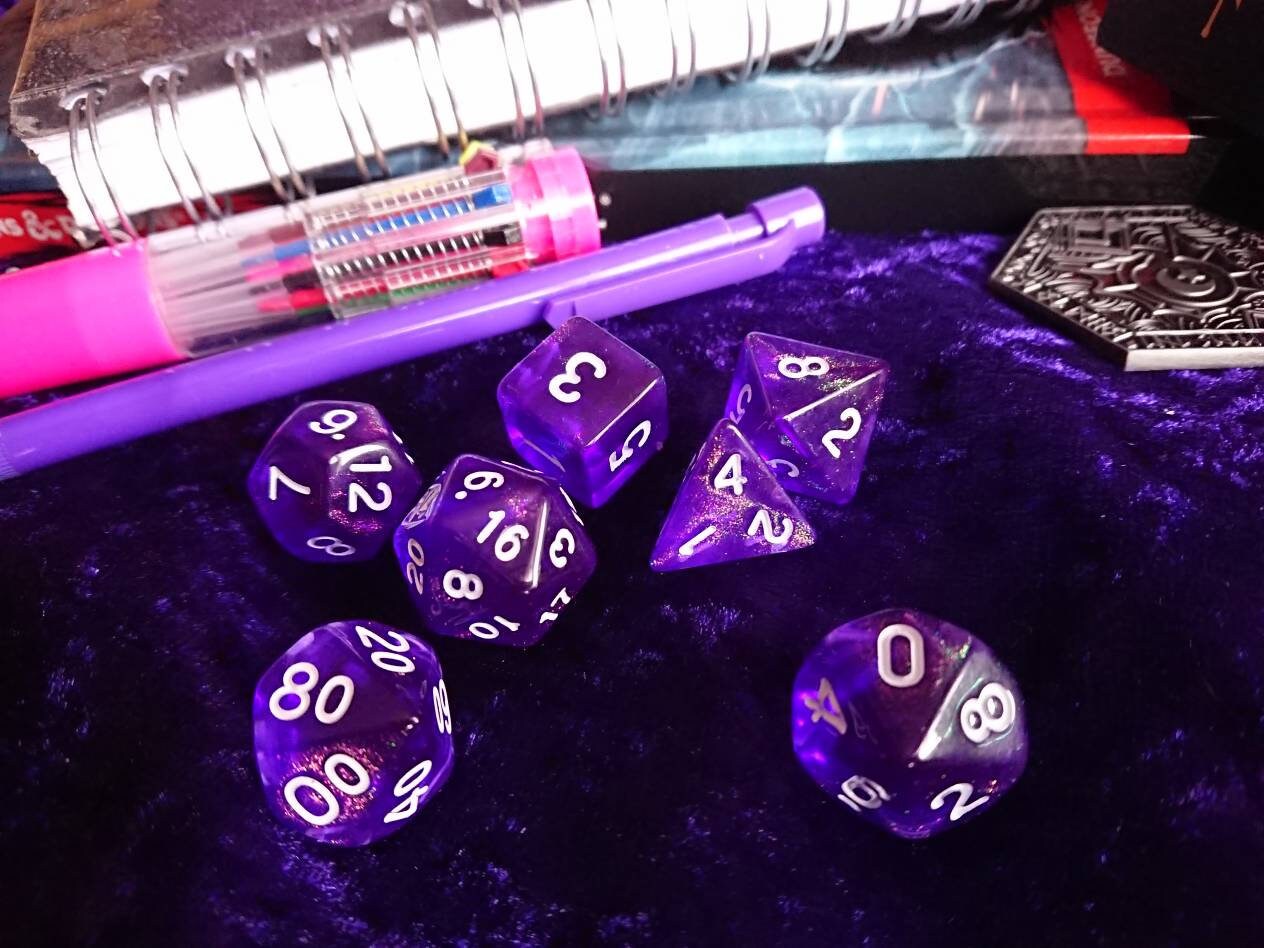 Mystic Indigo Polyhedral Dice