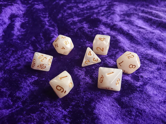 Angel's Blessing Polyhedral Dice